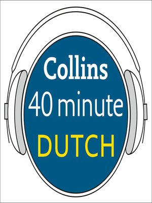 cover image of Dutch in 40 Minutes